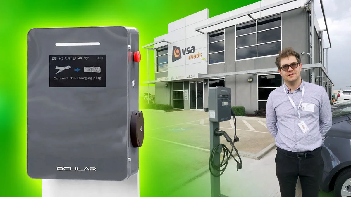 Ocular IQ Commercial solar powered EV charger stations