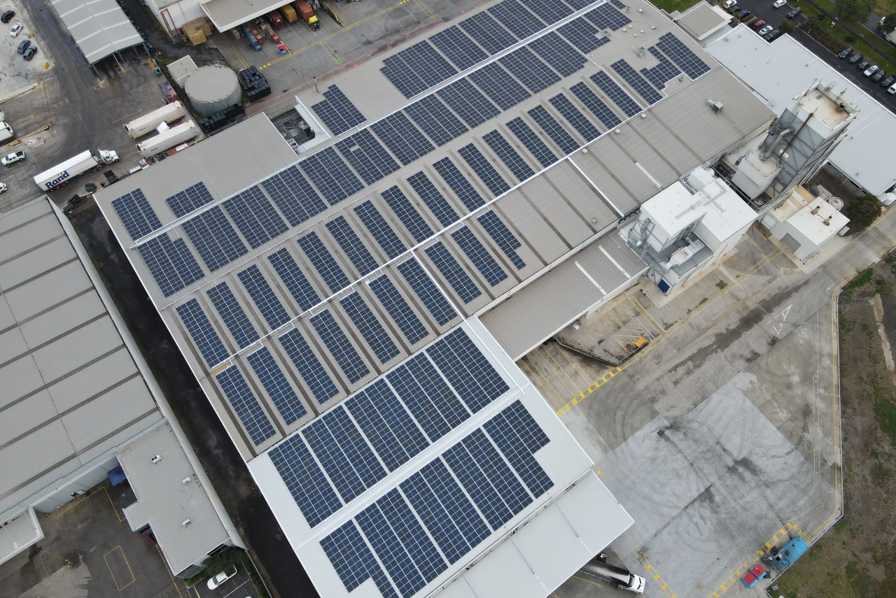 Commercial solar installation